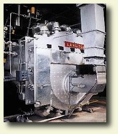 LNG type gas burner for steam-boiler of sack-form combustion chamber
