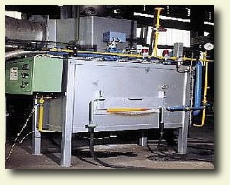Heating furnace for the end of steel rods