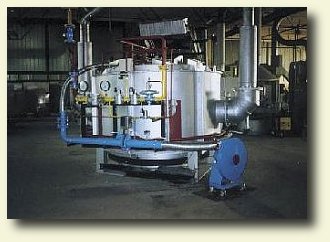 Firing system for the rotary furnace of the mould preheating in foundries