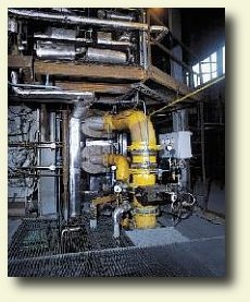 Corner fired blast furnace gas and chamber gas burners for power work boilers